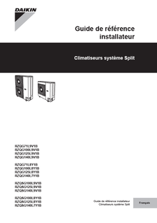 RZQG-L9V1,RZQG-L8Y1,RZQSG-L3-9V1,RZQSG-L8Y1_4PFR385522-1A_2016_10_Installer reference guide_French download